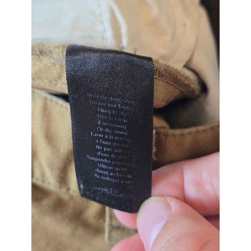 Rag & Bone Carpenter Pants Mens 31 Tan Double Knee Canvas Button Fly Utility - Picture 6 of 16